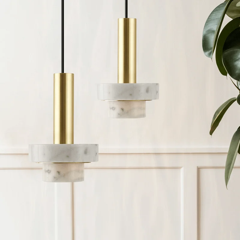 

Modern Marble Creative Hanging Lamp Round Droplight Cafe Restaurant Decorative Pendant Lamp Bedside Lamp Kitchen Island Lights