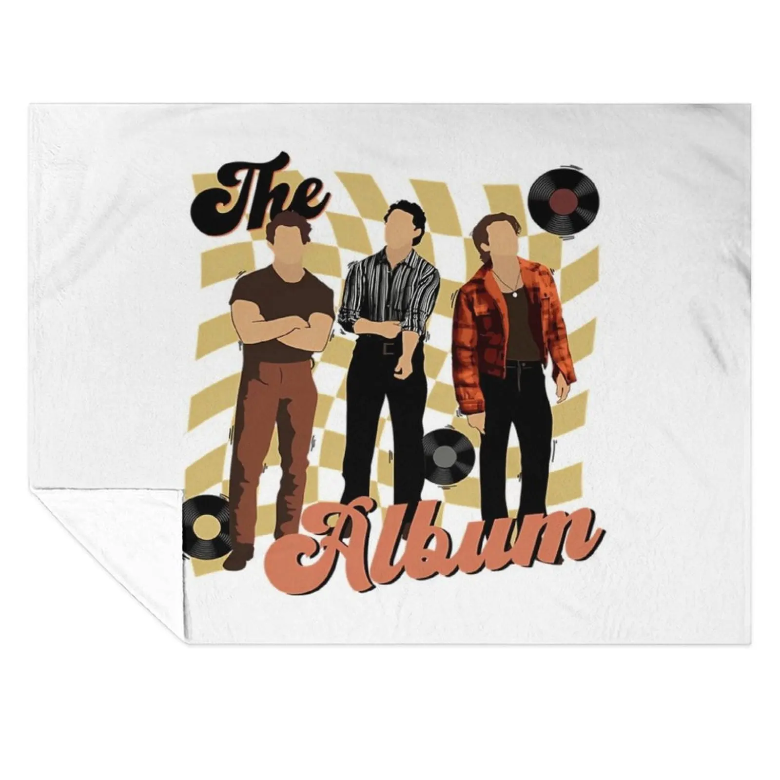 

Vintage Jonas Brothers The Album Retro Tour 2023 - Five Albums One Night kevin jonas Throw Blanket Soft Blankets
