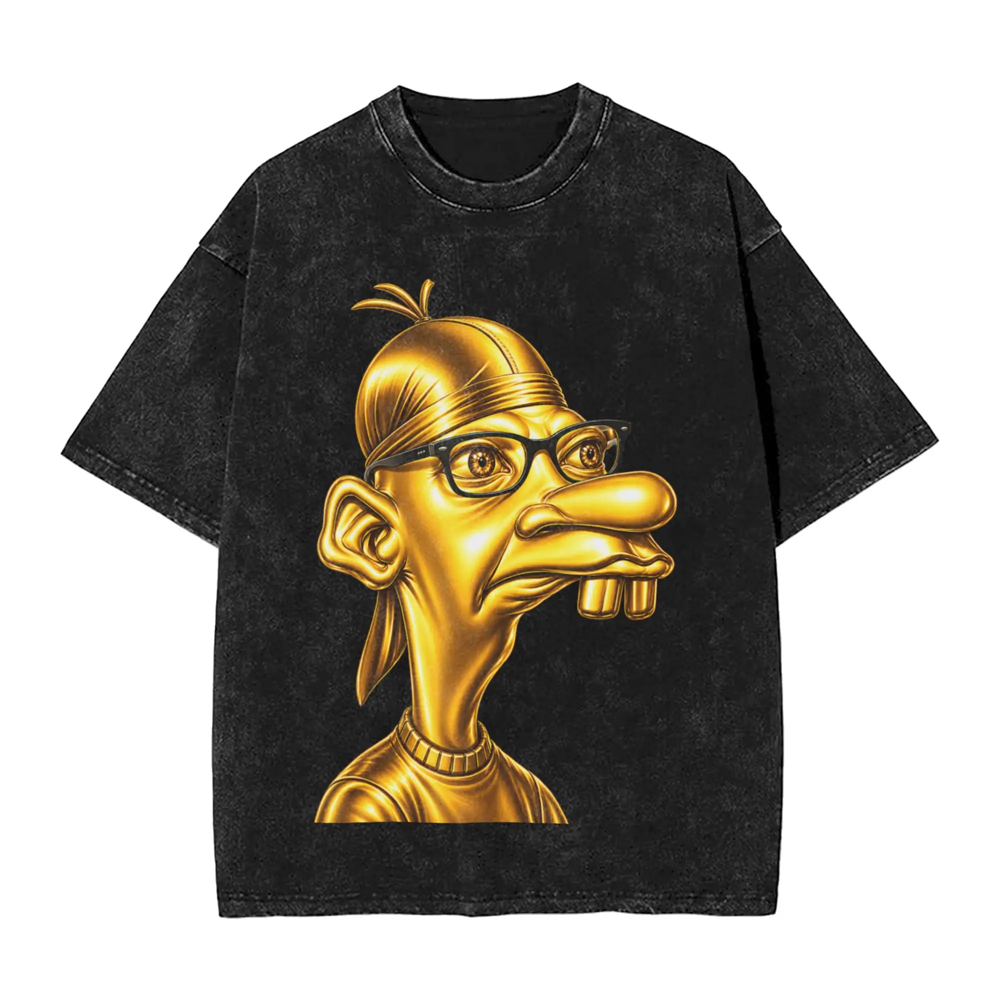 Humor Neegy Meme Funny Internet Brainrot Gen Z Washed T Shirts Streetwear Vintage T-Shirt  Tees for Men Women Oversize Printed