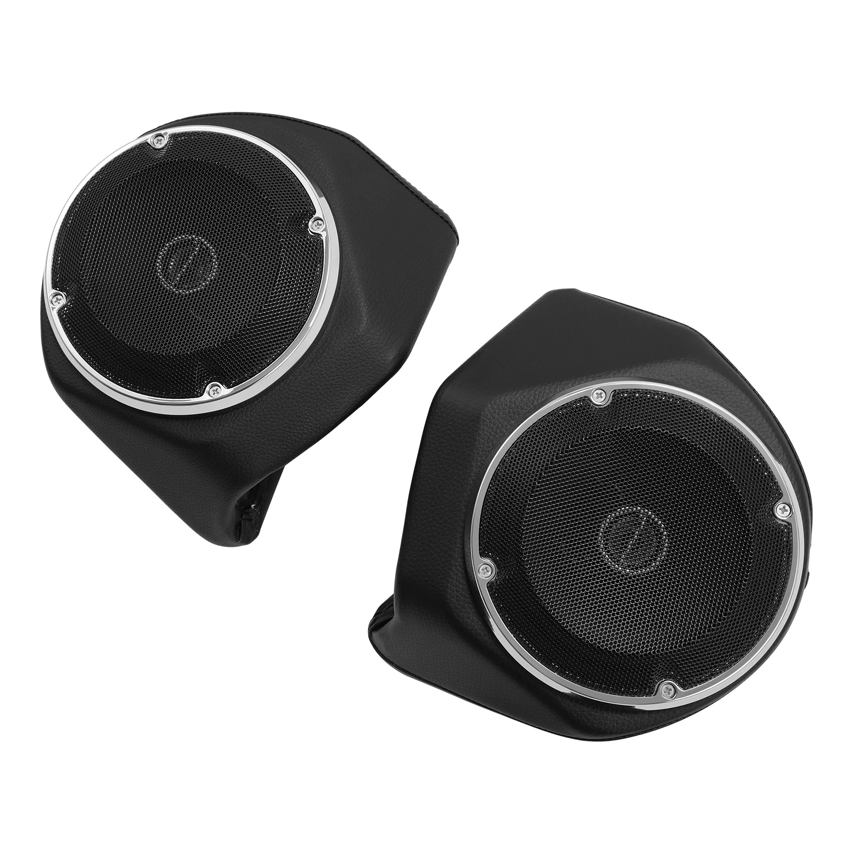 Black King Trunk 6.5'' Rear Speakers For Harley Touring Road Glide Electra Glide Road King Ultra Limited 2014-2024
