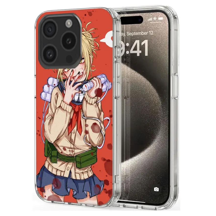 Toga Himiko Clear Phone Case For Apple iPhone 12 13 Mini 11 14 15 16 Pro Max Cover XS MAX XR Soft