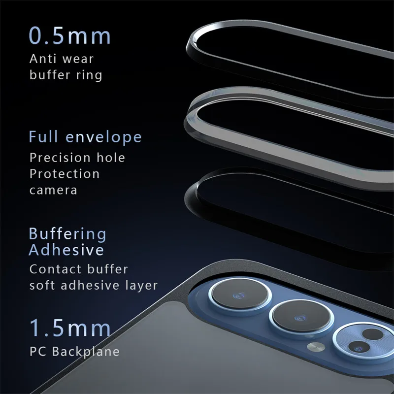 حافظة لهاتف Honor 500 Pro حافظة Honor 500 الصين إطار من البولي يوريثان الناعم PC حافظة لهاتف Honor 500 Pro Funda