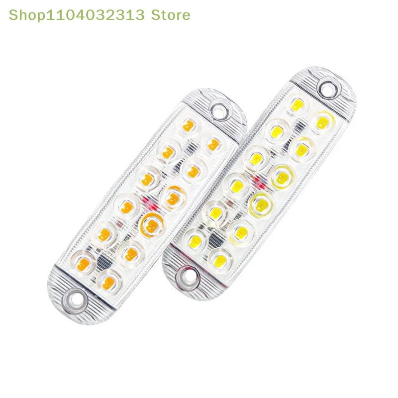 1Pc 12 LED Clearance Lights LED Flashing Warning Light 12V-80V RVs Trailer Car Truck Signal Lamp Indicator Light Traffic Lights