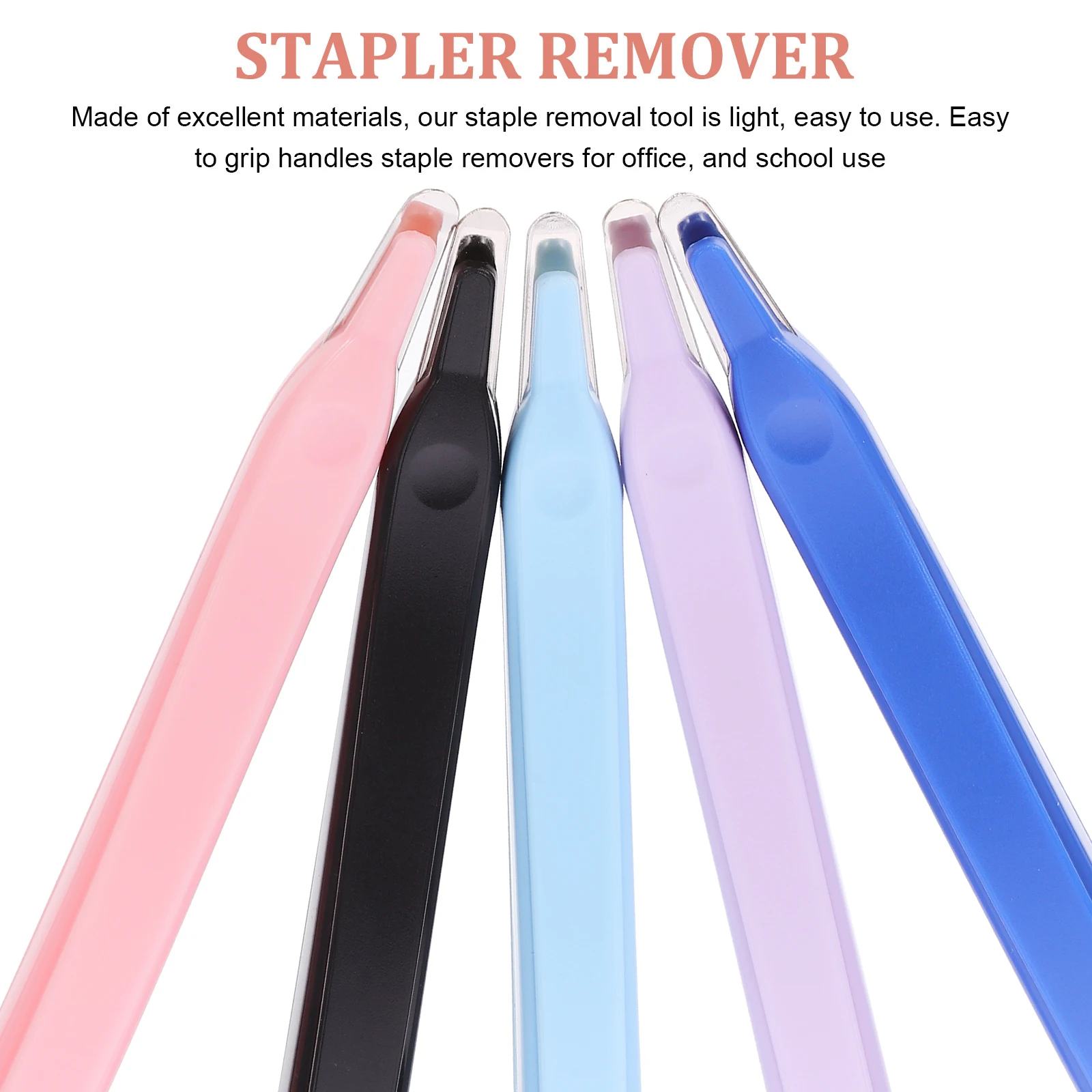 

5pcs Pen Type Staple Remover Stick Rose Gold Nail Lifting Puller Office Supply Fabric Stapler Tool for Documents Clothing