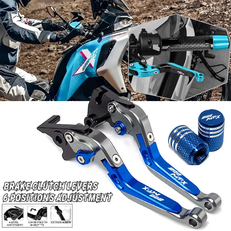 

For CFMOTO 800MT-X MTX MTX800 2024 2025 Clutch Lever Brake Lever Set Adjustable Folding Handle Levers Motor Accessories Parts