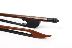 

Advance 4/4 Violin Bow Baroque Bows Ebony Frog Brazilwood Black Bow hair