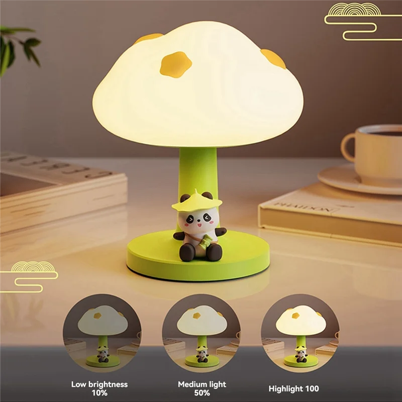 LICE-Cloud Panda Night Light مصباح بجانب السرير للأطفال مصباح بجانب السرير للفتيات هدية جو ضوء ليلي