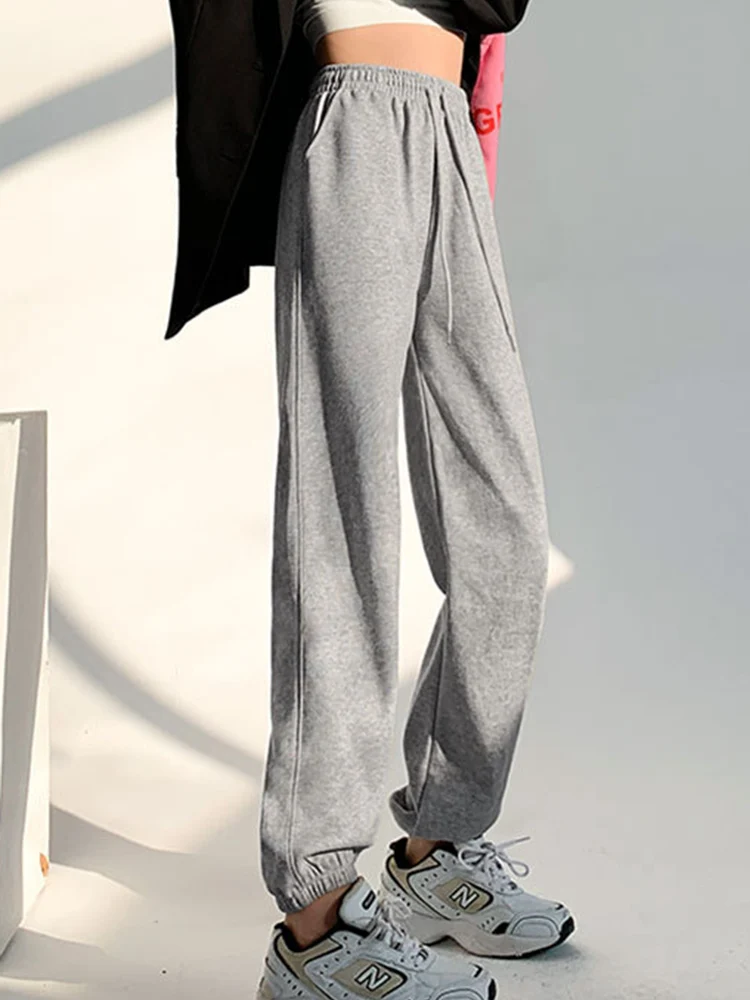 

Women 2024 New Models Fashion Summer Autumn Solid Color Sweatpants Casual High Waist Cotton Knitted Jogger Pants Sports pants