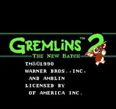Gremlins 2 60 Pin بطاقة الألعاب منطقة مجانية لمشغل ألعاب الفيديو 8 بت