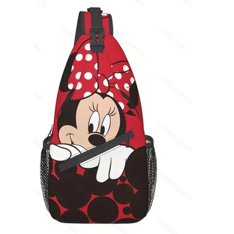 

Детская сумка на плечо с Микки Маусом Disney для детей, портативная водонепроницаемая ткань Оксфорд, большая вместимость, прочный нейлон для путешествий