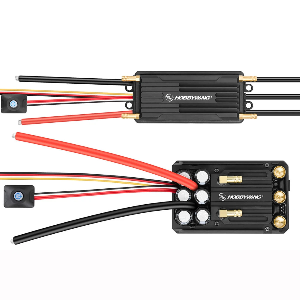 Hobbywing Seaking 200A/300A HV V4 5-14S مقاوم للماء بدون فرش ESC سرعة تحكم BEC الناتج لقارب RC