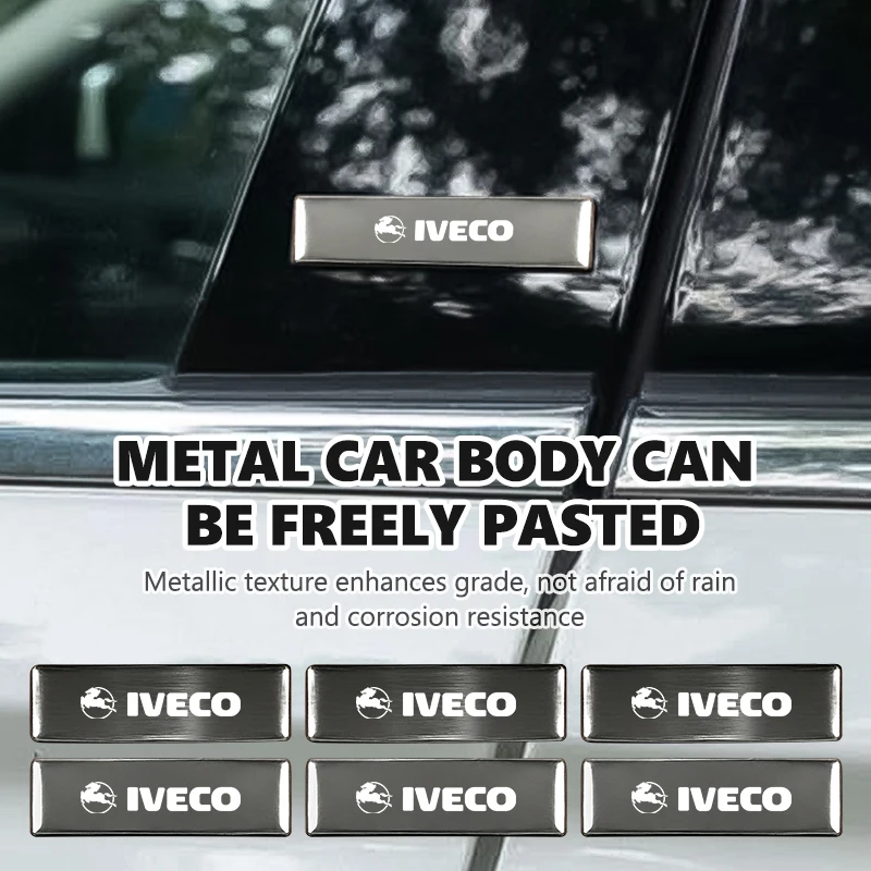 Pegatina para la Carrocería del Maletero del Coche, Emblema de Aleación de Aluminio, Pegatinas para Automóviles IVECO Eurocargo ‌   Chasis de Camioneta Diaria 4x2 4x4 CNG S-Way