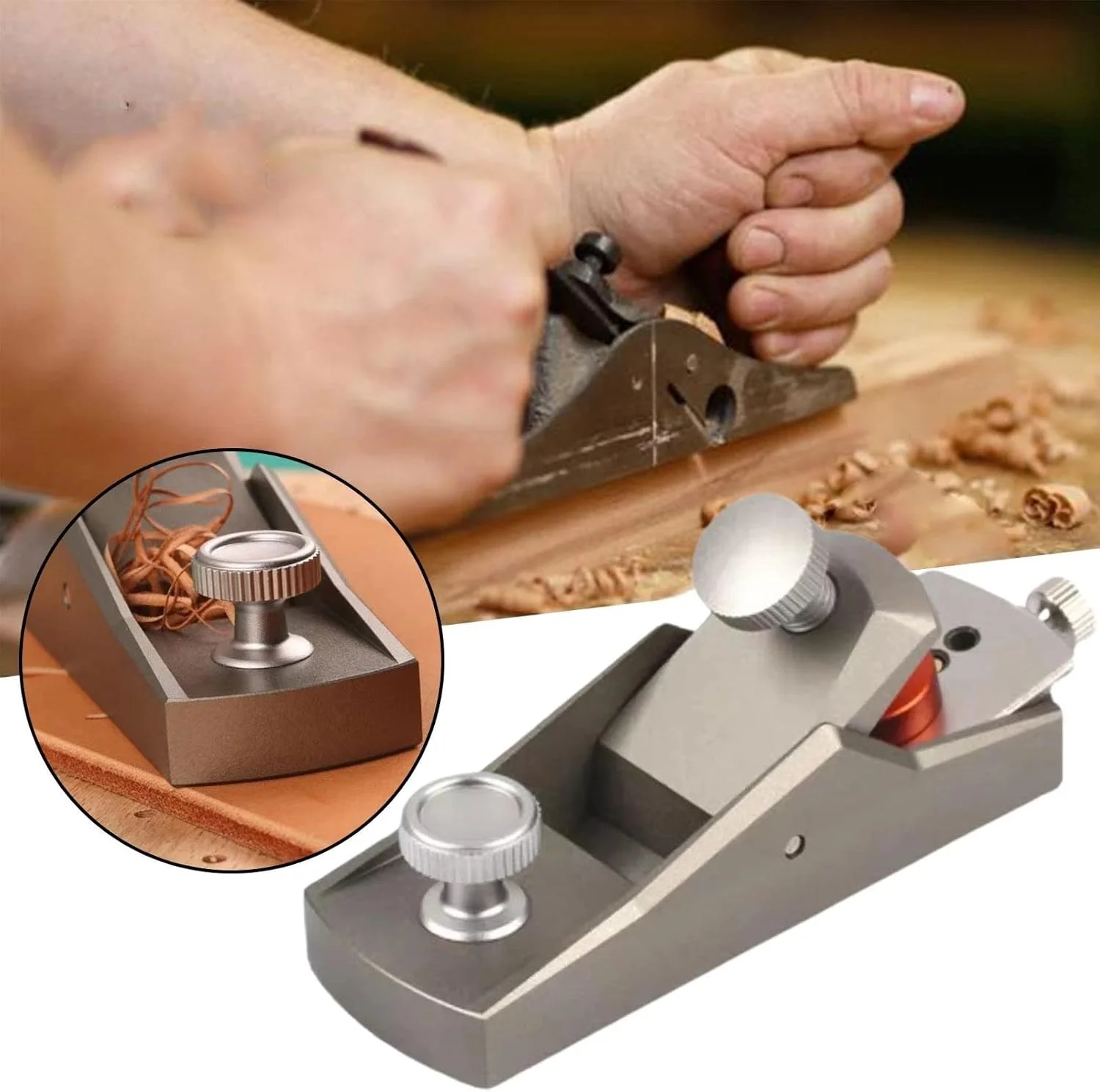 

Mini Wood Planer, Mini Hand Planer for Woodworking, Block Plane, Small Hand Plane for Trimming, Wood Trimming Plane