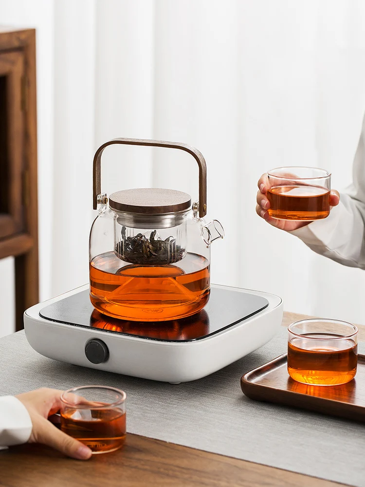 

Japanese Sle Glass Tea Pot Cerc Stove Tea Brewing Kettle Office Use Tea Water Separation Home Use Tea ing