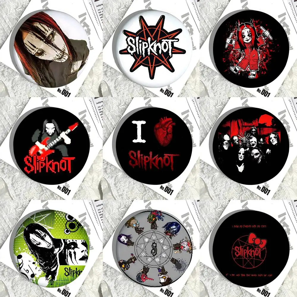 

Band Cool S-Slipknot Badges Tinplate Soft Button Pin Brooch Metal Badge Custom Jewelry Accessories Hat Bag Lapel