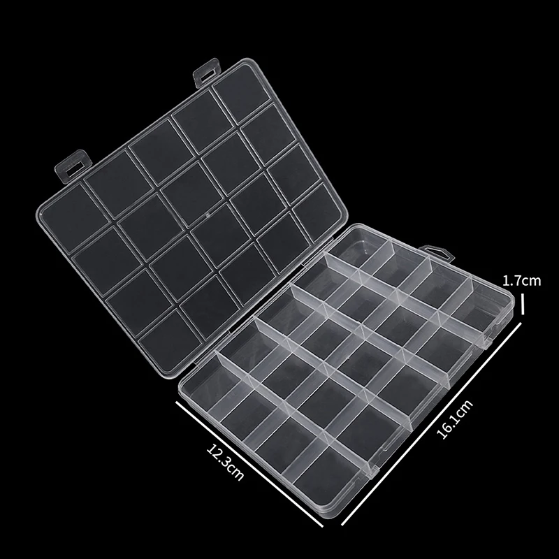 Boîte de rangement pour décalcomanies à ongles, accessoires d'art des ongles, biscuits, boîte à bijoux, 20 emplacements, perfecGrid