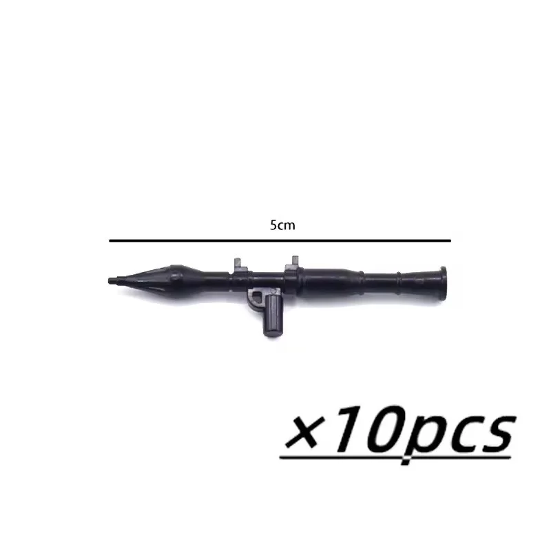 WWII Militärwaffen MOC Bausteine Figuren Soldatenzubehör US Sowjetische Gewehr Mini-Pistole Rakete MG42 RPG Kugel Spielzeug Geschenk – Detail 32