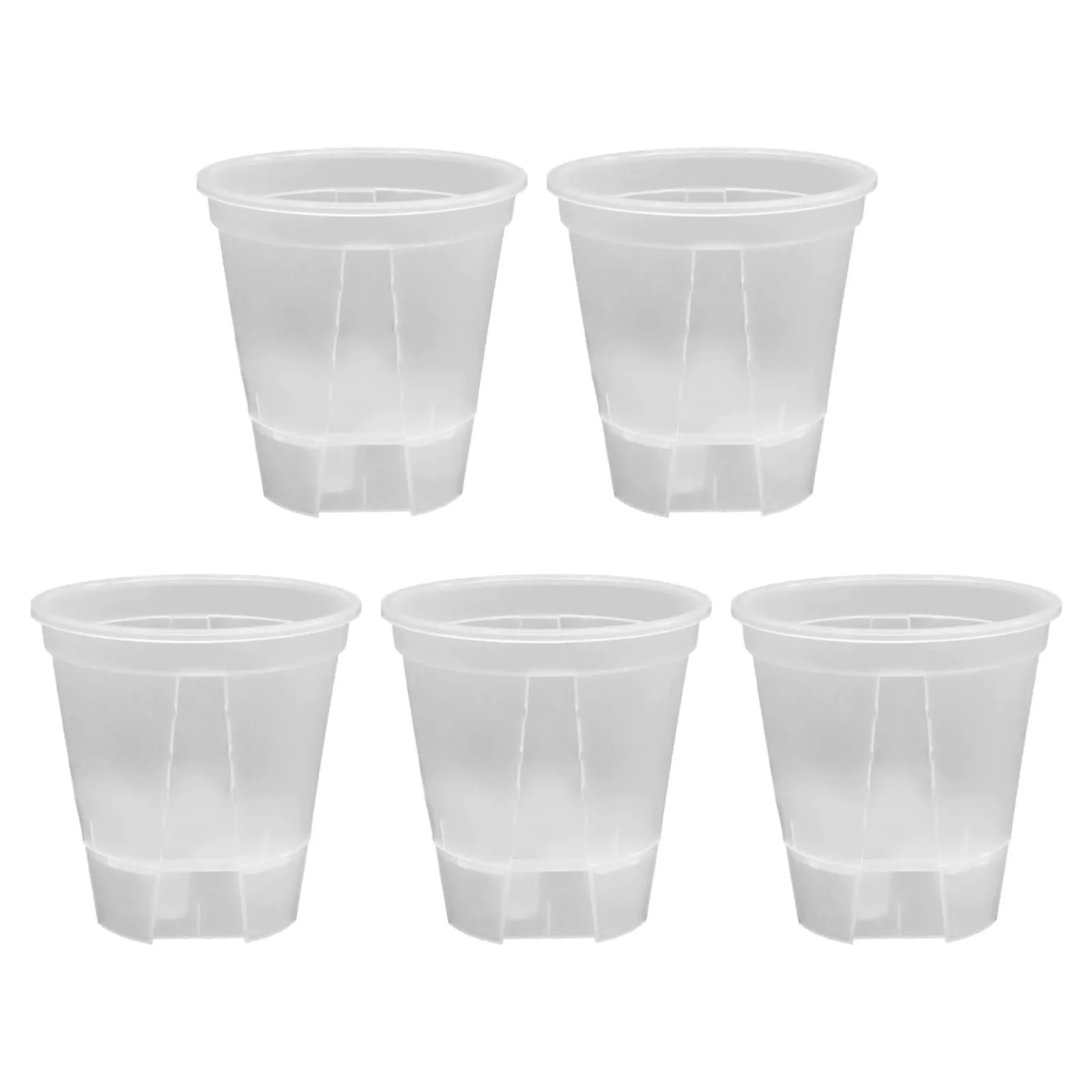 Effective Drainage Flower Pots Plantation Transparent Pot Flower Pot Root Health Monitoring Stylish Aesthetics