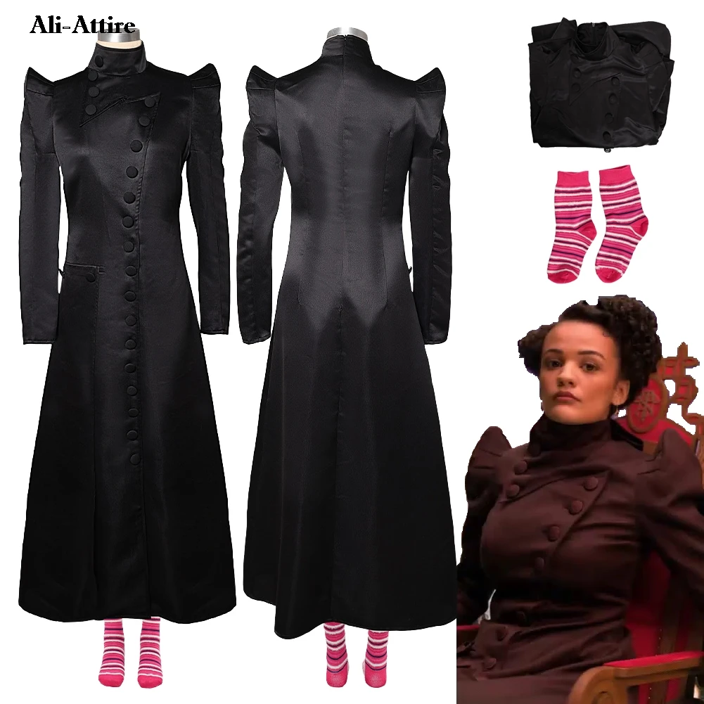 

2025 фильм злой, косплей, платье Нессараса, одежда для женщин и взрослых, вечерние маскировочный костюм на Хэллоуин, карнавальный костюм для ролевых игр, костюмы