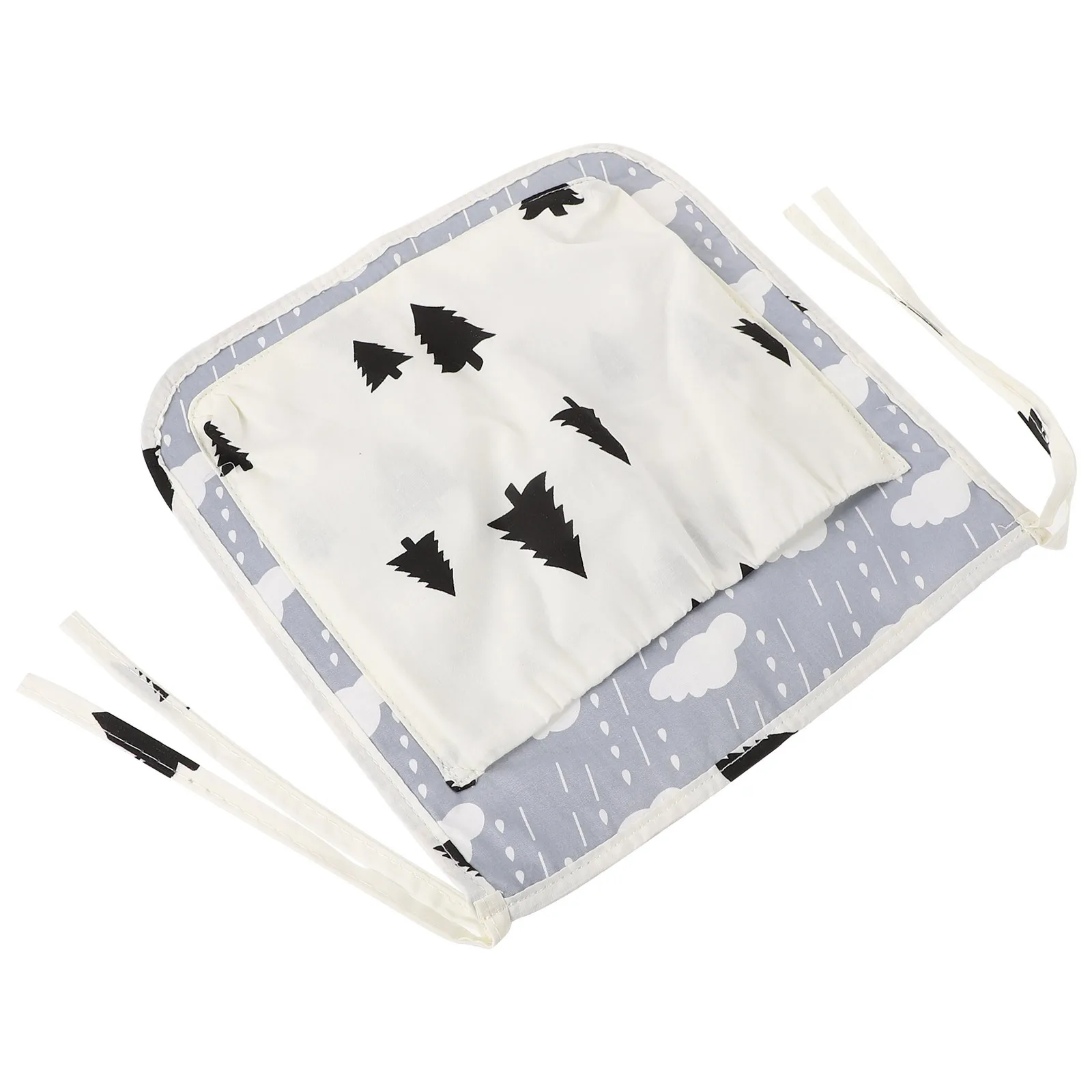 

1Pcs Crib Hanging Bag Pure Cotton Multifunctional Storage Organizer for Diapers Bottles Nursery Essentials Travel Outdoor