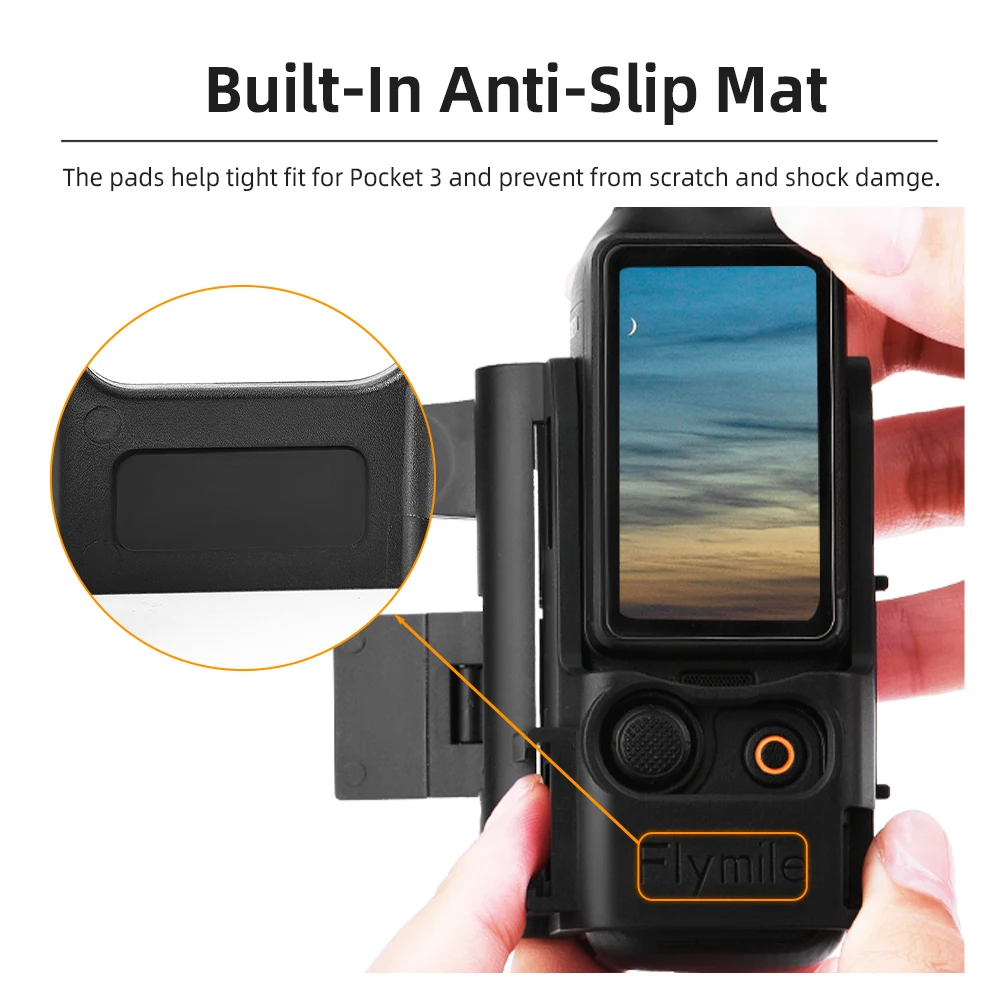 Flymile Expansion Bracket Frame for DJI Osmo Pocket 3 Magnetic Protective Case Camera Photographic Accessories