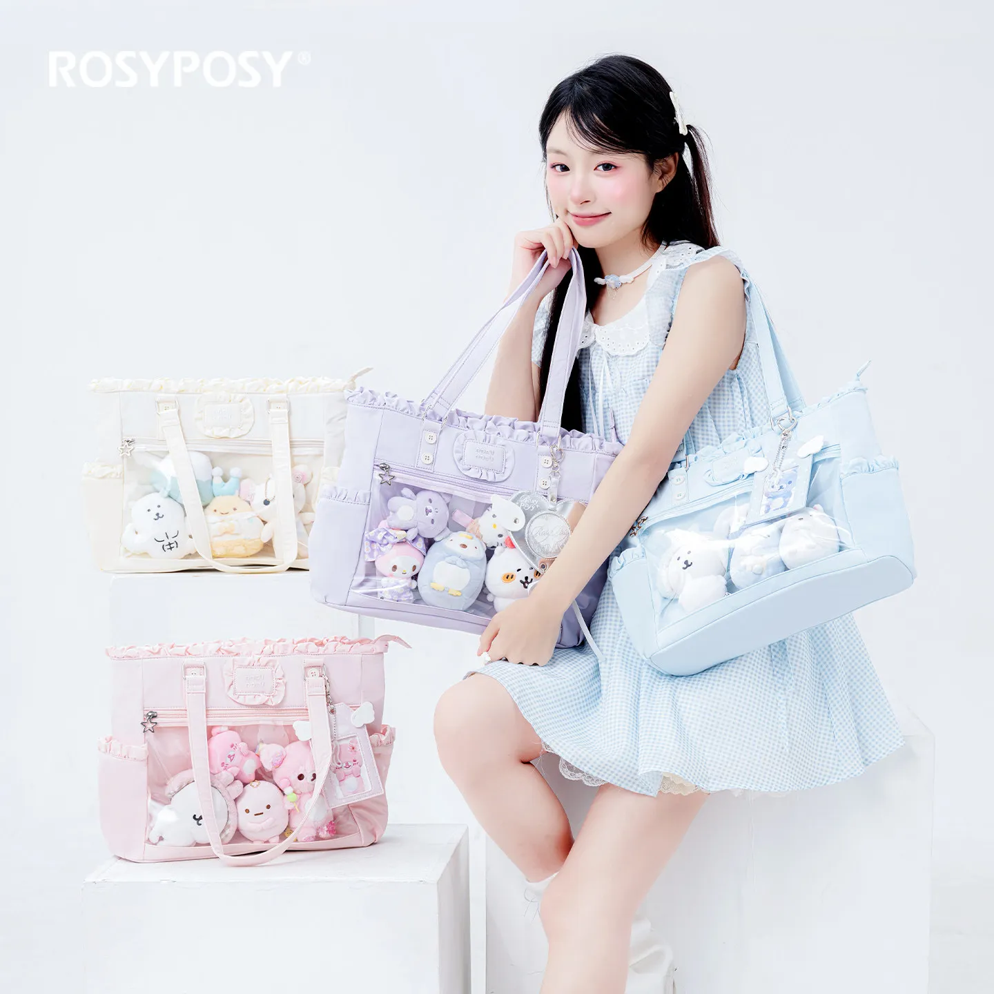 Japanese Original Large Food Volume Baby Bag Female Comic Show Star Chasing Sweet Cute Lolita Shoulder Messenger Bags for Women
