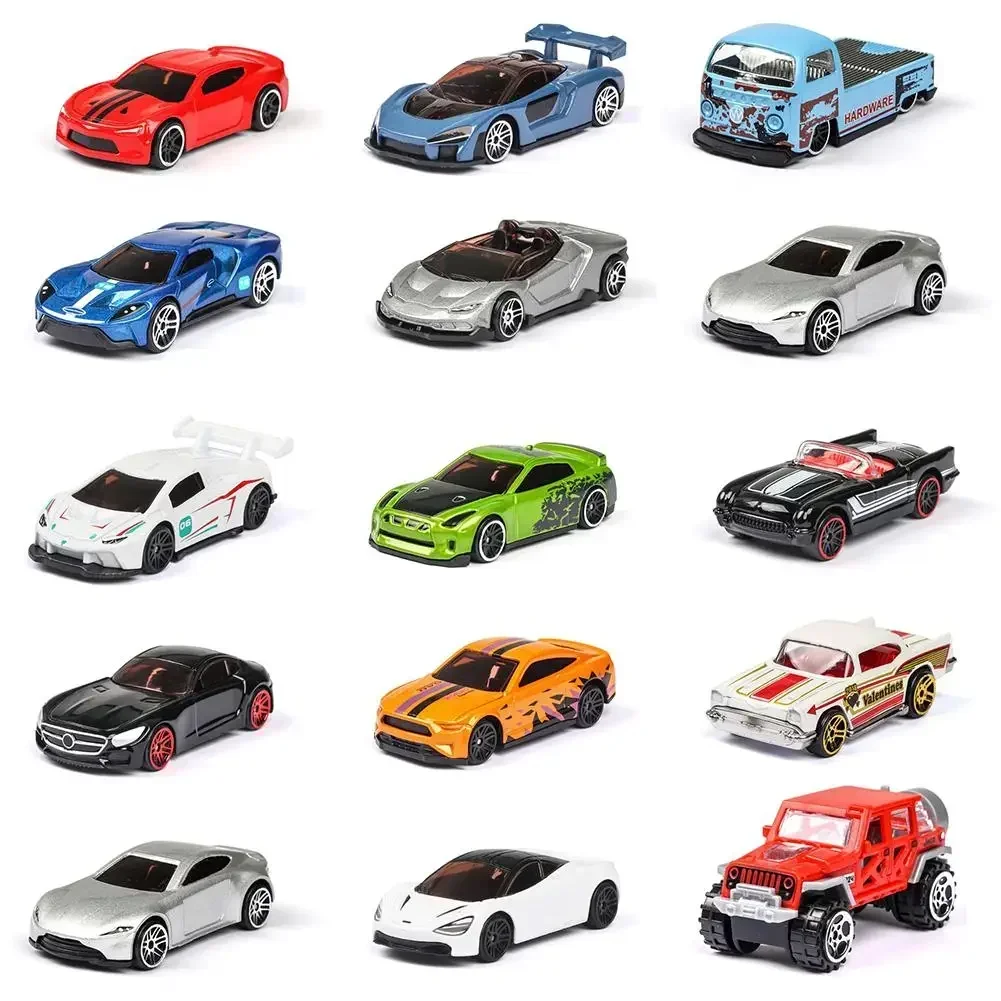 5Pcs Simulated Children Hot Wheels Toy Multi-Style Taxiing Alloy Mini Car Model Kids Pocket Small Sports Car Toys for Kids