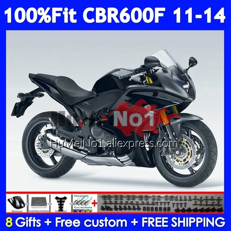 Injection For HONDA CBR600F4i CBR600F 11 12 13 14 36No.11 CBR 600 Matte black F 600F CBR600 F4i CC 2011 2012 2013 2014 Fairing