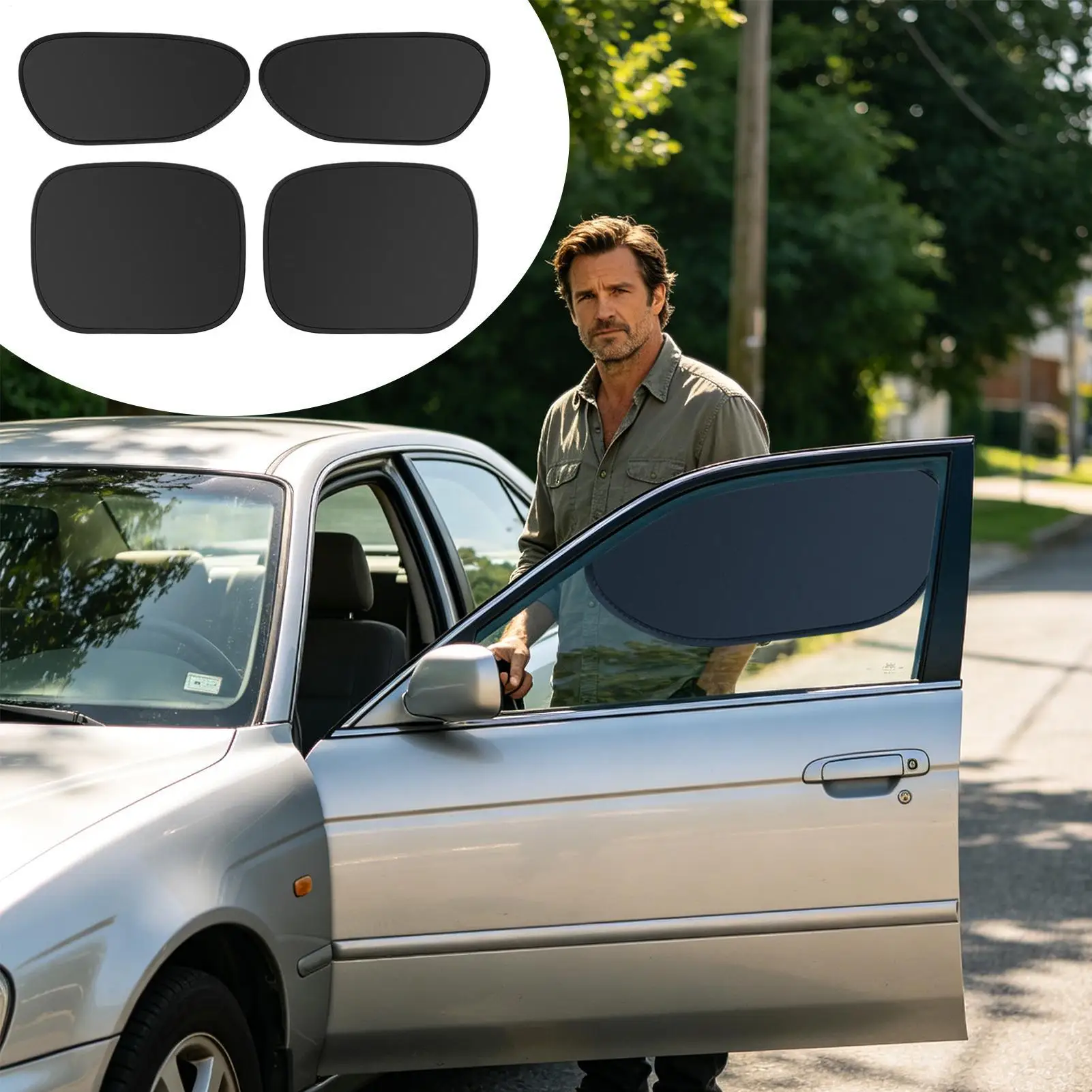 Car Windshield Sunshade Automotive UV Blocking Protection Windshield Heat Sunshade For Travel Camping Road Trip Commuting