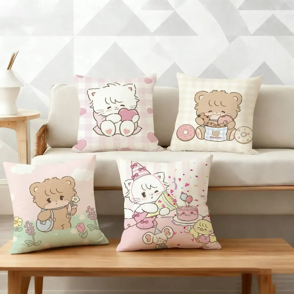 M-Mikko I-Illustrations Pillow Case for Sofa Living Room Home office Decor Protective Cover