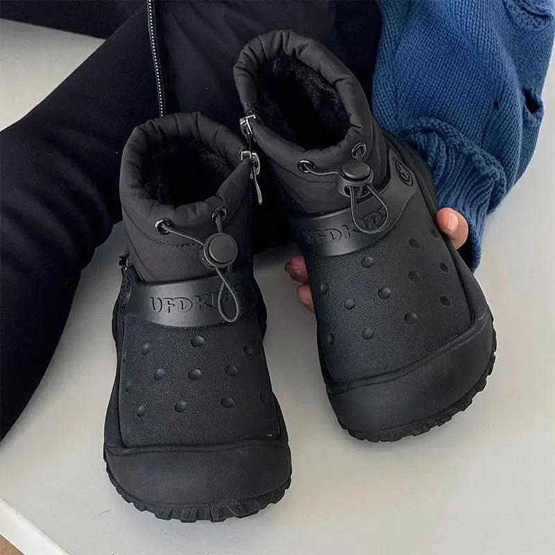 

Kids Fashion Boots Toes Capped Children Ankle Boots Soild Color 2025 Winter New Boys Girls Warm Boots Plush Comfortable Trendy