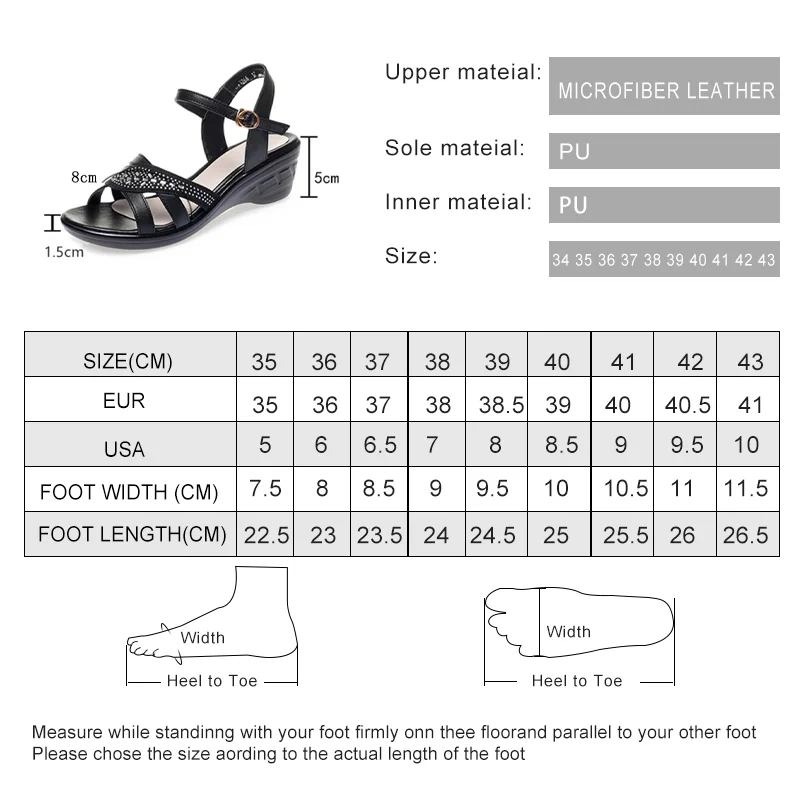 DIMANYU Women Sandals Summer 2024  New Female Sandals Wedges Open Toe Large Size 41 42 43 Mother Casual Sandals Ladies