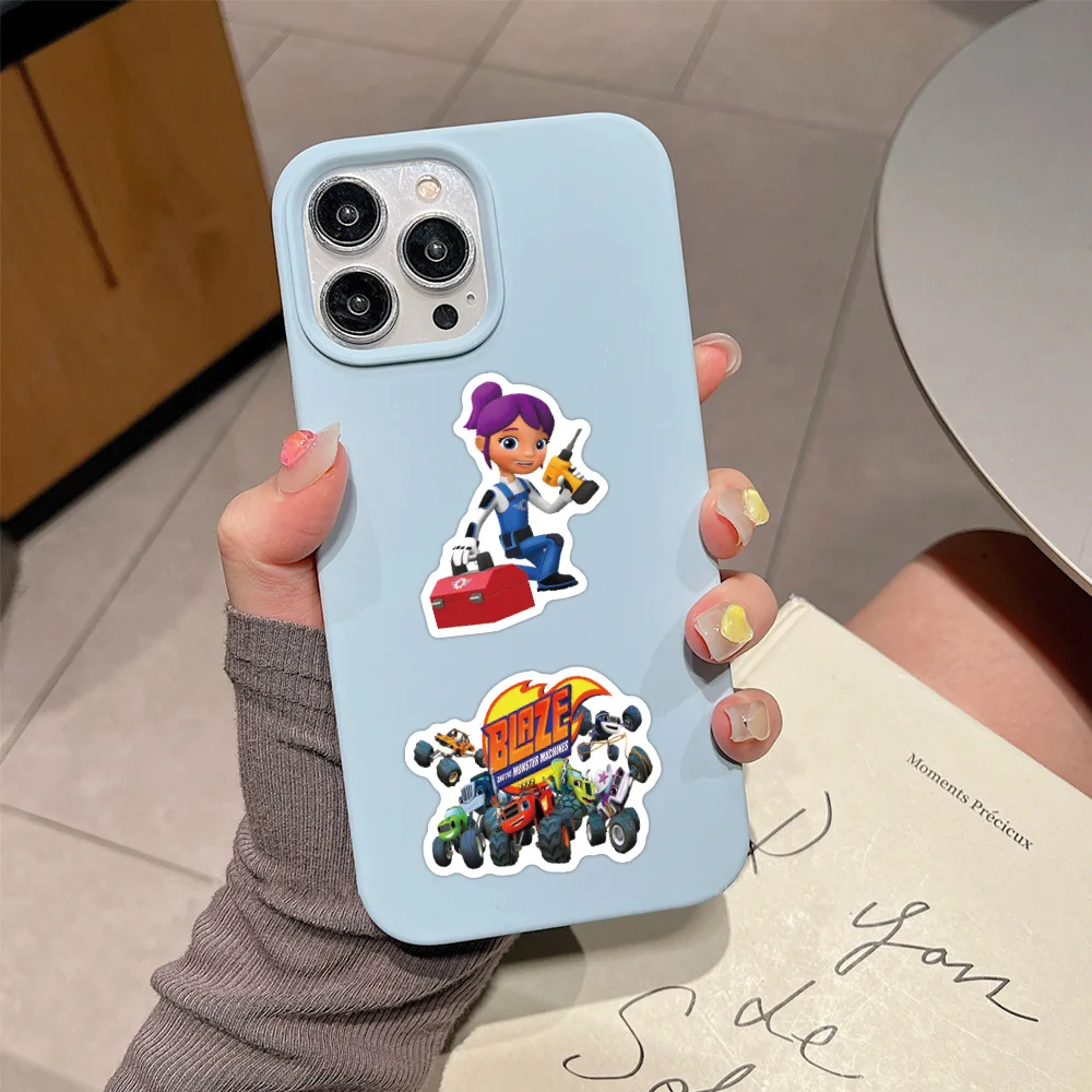 55Pcs/Set Blaze and the Monster Machines Cartoon Sticker for Water Bottle Laptop Luggage