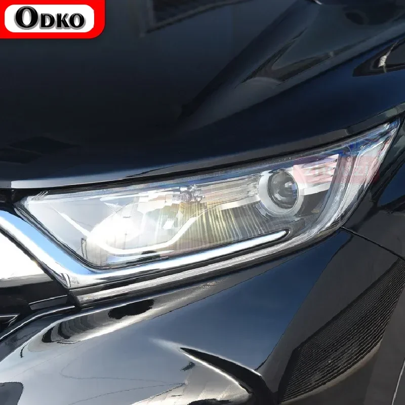 

For Honda CR-V CRV 2017 2018 2019 2020 Car Headlight Tint Black Protective Film Protection Transparent TPU Sticker Accessories