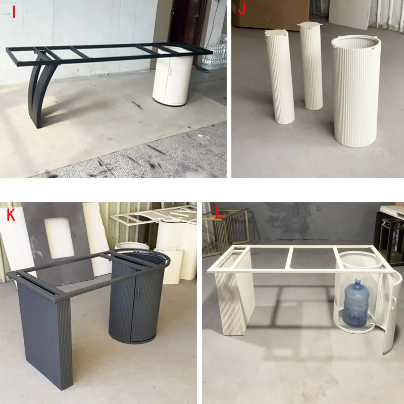 Cream style tea table tea table base marble rock slab dining table legs