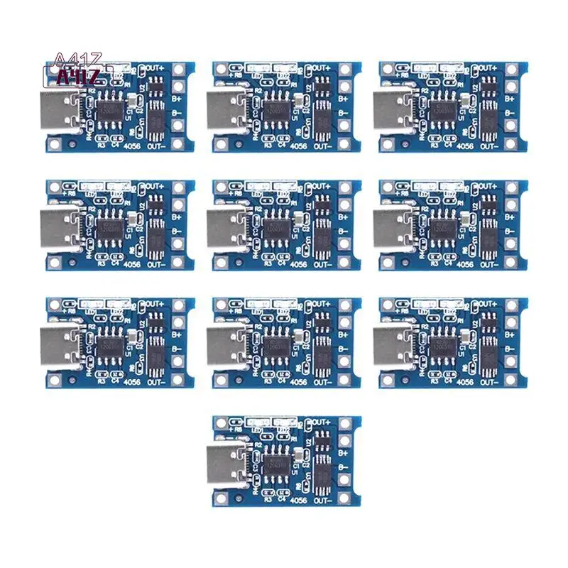 A41Z-Type-C 18650 Lithium Battery Charger Module 5V 1A Charging Board With Dual Protection Functions For DIY Projects