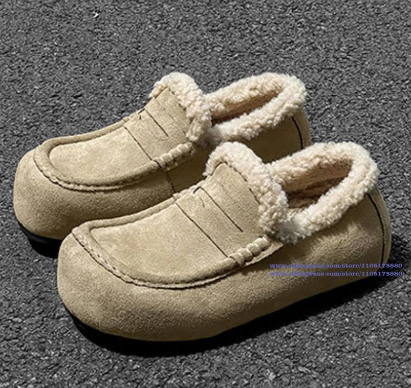 Mocasines bajos sin cordones, Botas de nieve de invierno para hombre, zapatos antideslizantes novedosos de diseñador hechos a mano a la moda para hombre, novedad en Botas para hombre