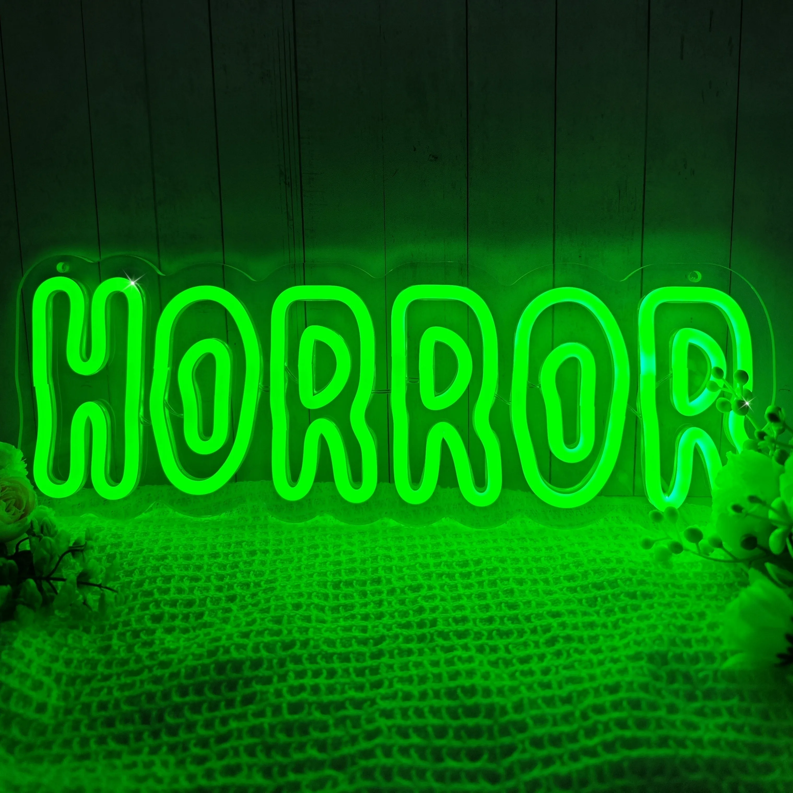 

Ужас, неоновый призрак, украшение комнаты, переключатель с питанием от USB, специально подходит для домашнего вечеринки, праздничного украшения