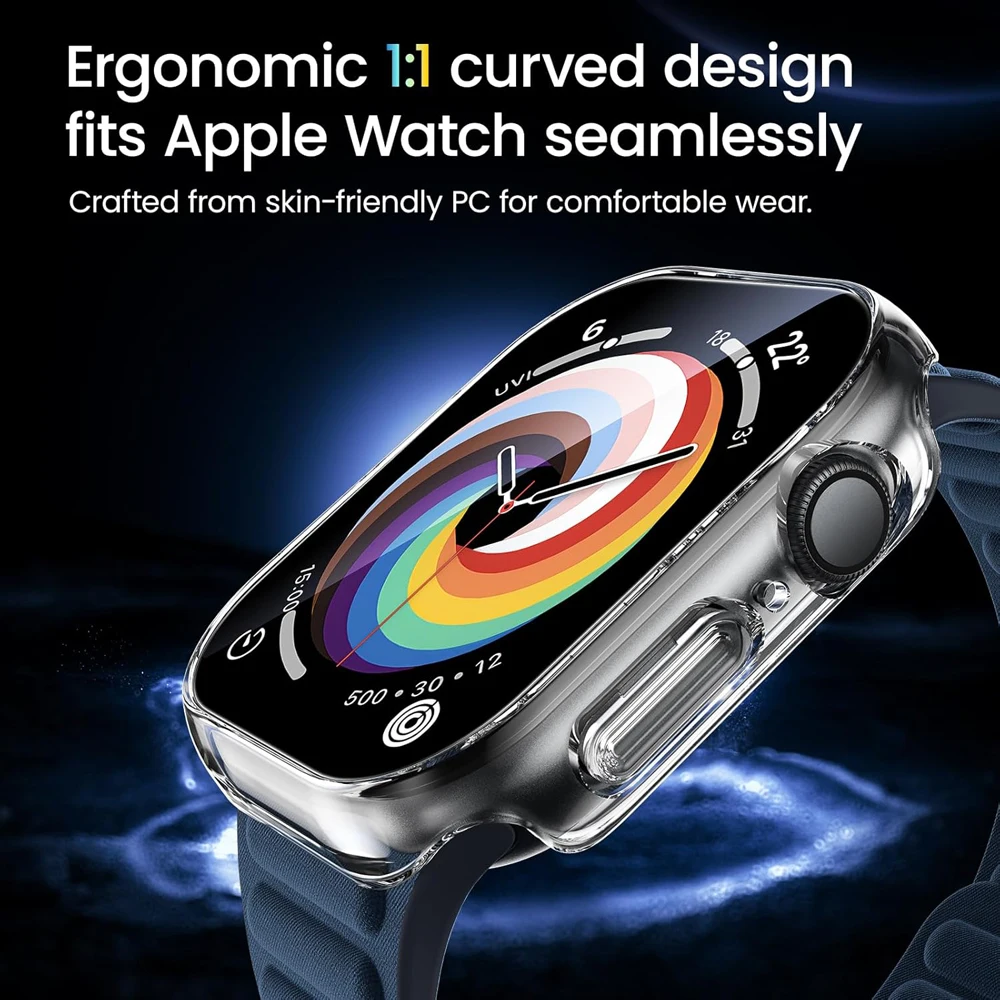 애플 워치 시리즈 10/11 42mm 46mm용 강화유리 PC 케이스 커버 액세서리 스크린 보호 필름 iWatch 11용 워치 케이스