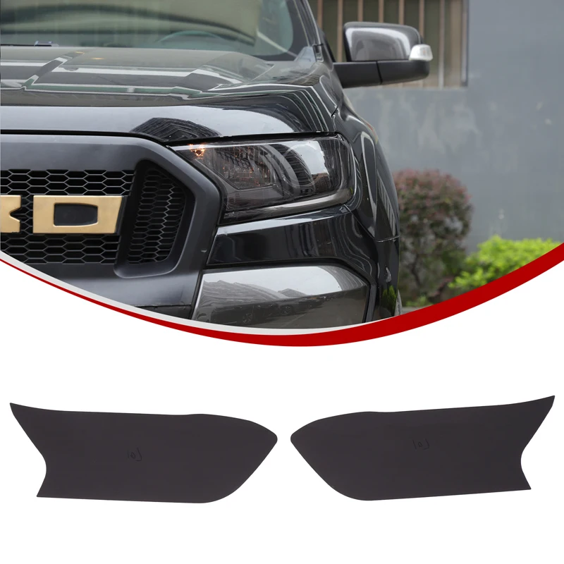 

Для Ford Ranger 2015-2021 ПВХ автомобильная передняя фара, пленка, накладка, наклейка, защитные автоаксессуары