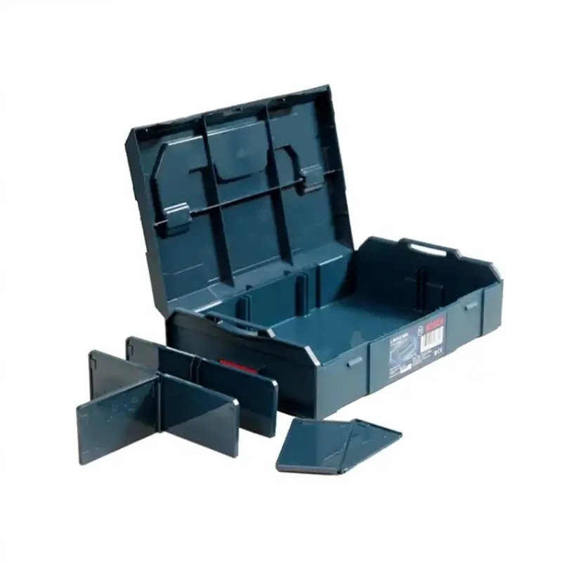 Bosch-estuche de almacenamiento de herramientas anticaída, caja de herramientas duradera, kit de herramientas multiusos, caja extraíble de 6 compartimentos, caja de herramientas apilable portátil