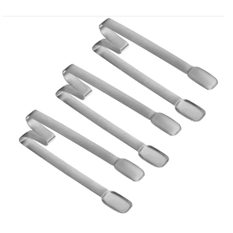 

LICE-3Pieces Practical Stainless Steel Ice Tongs Sugar Ice Tongs Bread Food BBQ Clip Kitchen Accessaries For Ice