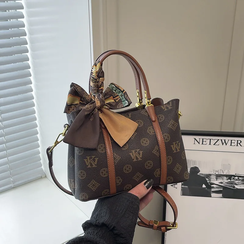 

Мини-сумка с принтом 202, винтажная женская сумка через плечо, пригородная сумка через плечо, минималистичная сумка «день-ночь», текстурированный слинг