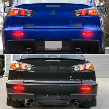 適用於三菱藍瑟歐藍德Evolution X的後保險桿反光片尾燈/煞車燈LED後霧燈帶動態轉向信號燈 6 最佳銷售 三菱藍瑟尾燈罩 - №3