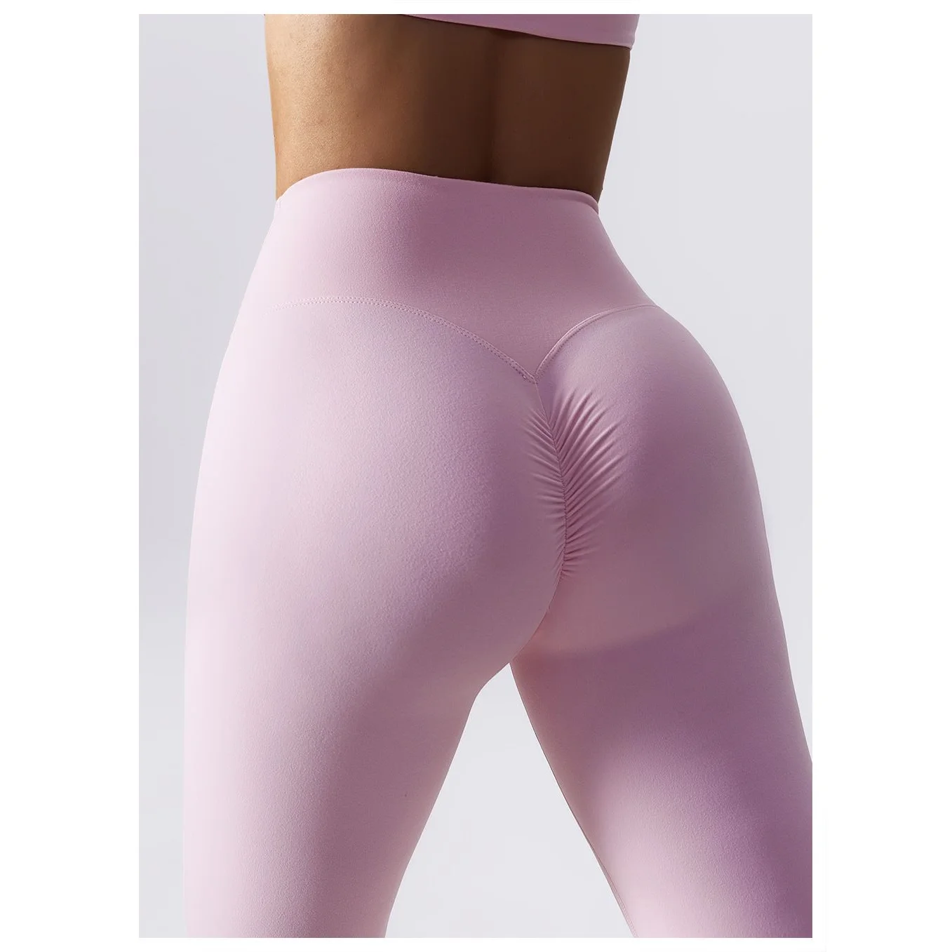 Solid Color Youth Vitality Summer Women High Waist Slim Elastic Force Lifting Buttocks Bodybuilding Motion All-match Trousers