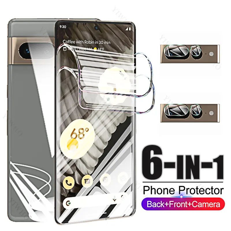 Front Back Hydrogel Film for Google Pixel 8 7 6 5 5a 4a 6a 7a Pro 4G 5G Camera Glass Screen Protector for Google Pixel 8Pro 6pro