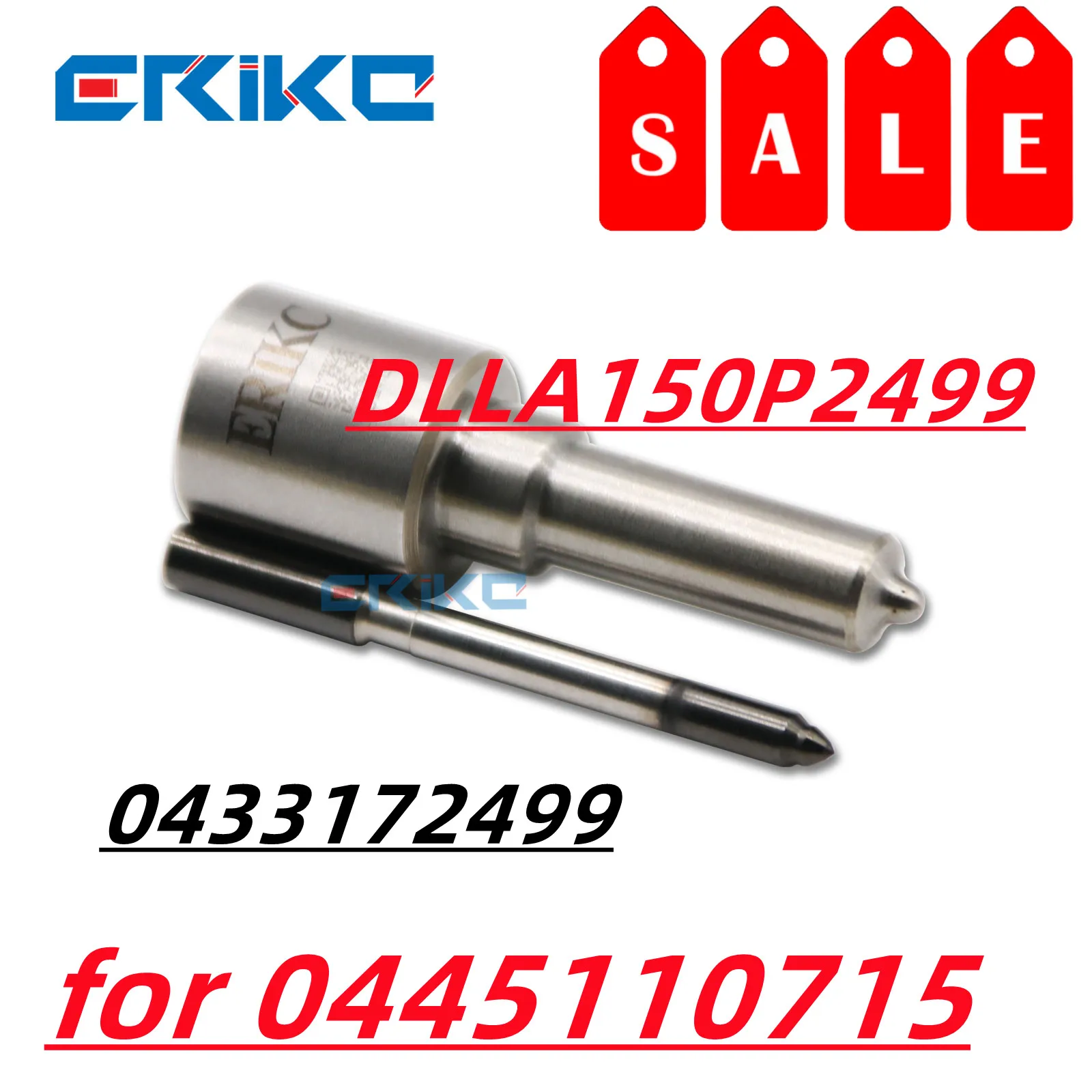 ERIKC DLLA150P2499 Fuel Injector Spray Nozzle 0433172499 Diesel Nozzle Tip Atomizer DLLA 150 P 2499 for Inyector 0445110715