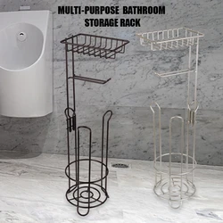 Organizer Stainless Steel Multifunctional Storage Shelf For Phone Tissue Toilet Paper Holder Bathroom Paper Roll