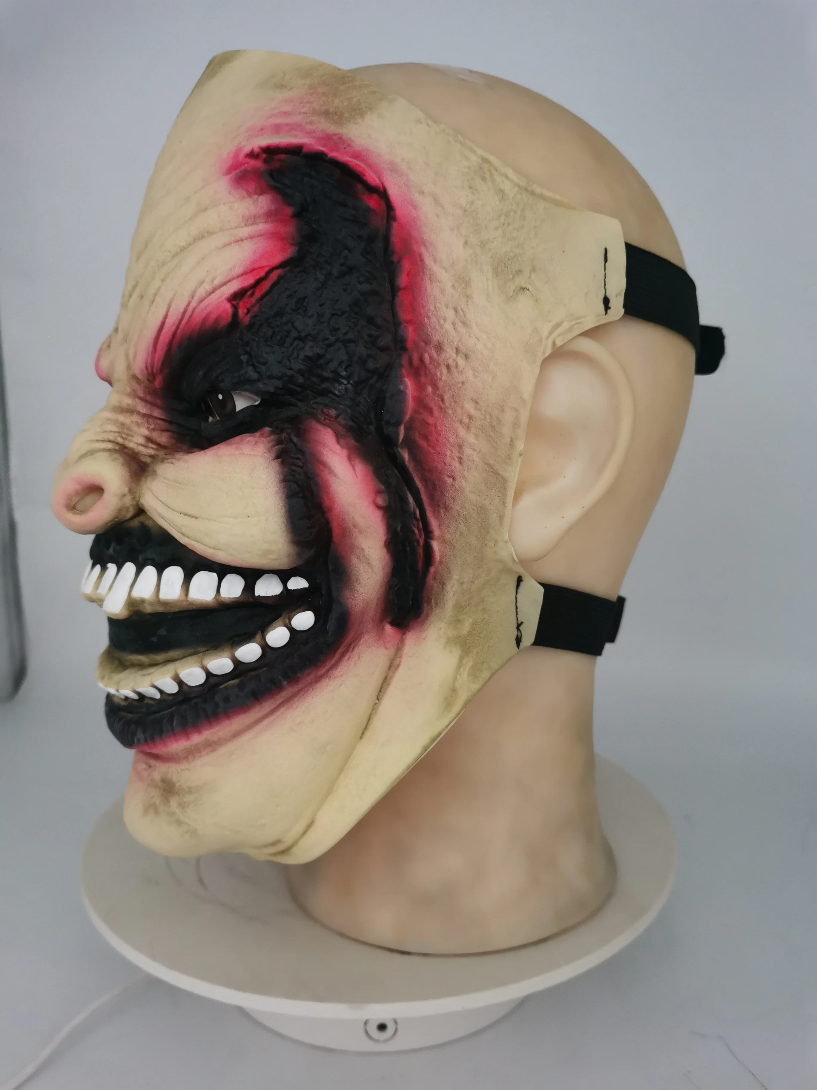 قناع Wwe The Fiend Bray Wyatt من اللاتكس لحفلات الهالوين كرنفال كوس شيطان مخيف زي الدعائم أقنعة الشيطان المرنة القابلة للتعديل #5