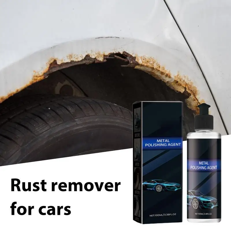 

Car Rust Removal Agent Rust Cleaner Dissolver Agent 100ml Rust Stain Remover Metal Polishing Agent Car Cleaning Supplies Rim